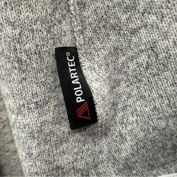 Helly Hansen Varde Grey Knit 1/2 Zip Pullover Sweater Thumbholes Women's Size M - Picture 7 of 16